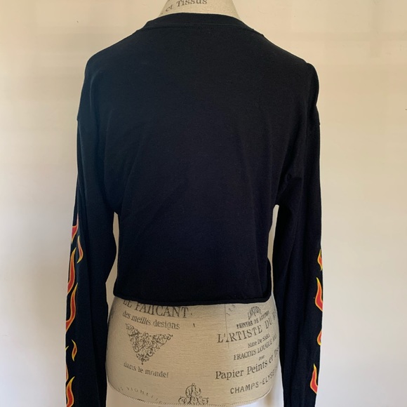 Cropped flames tee - Picture 5 of 6